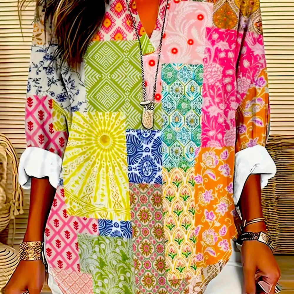A shirt of Many Colors!  So Cute! 🥰 Size 2X